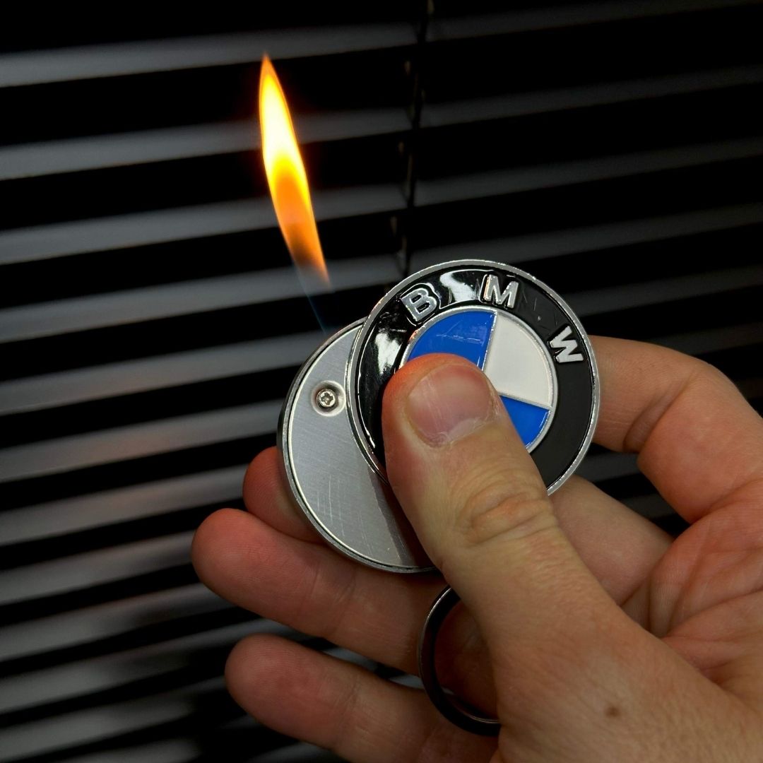 BMW Logolu Metal Yuvarlak Çakmak
