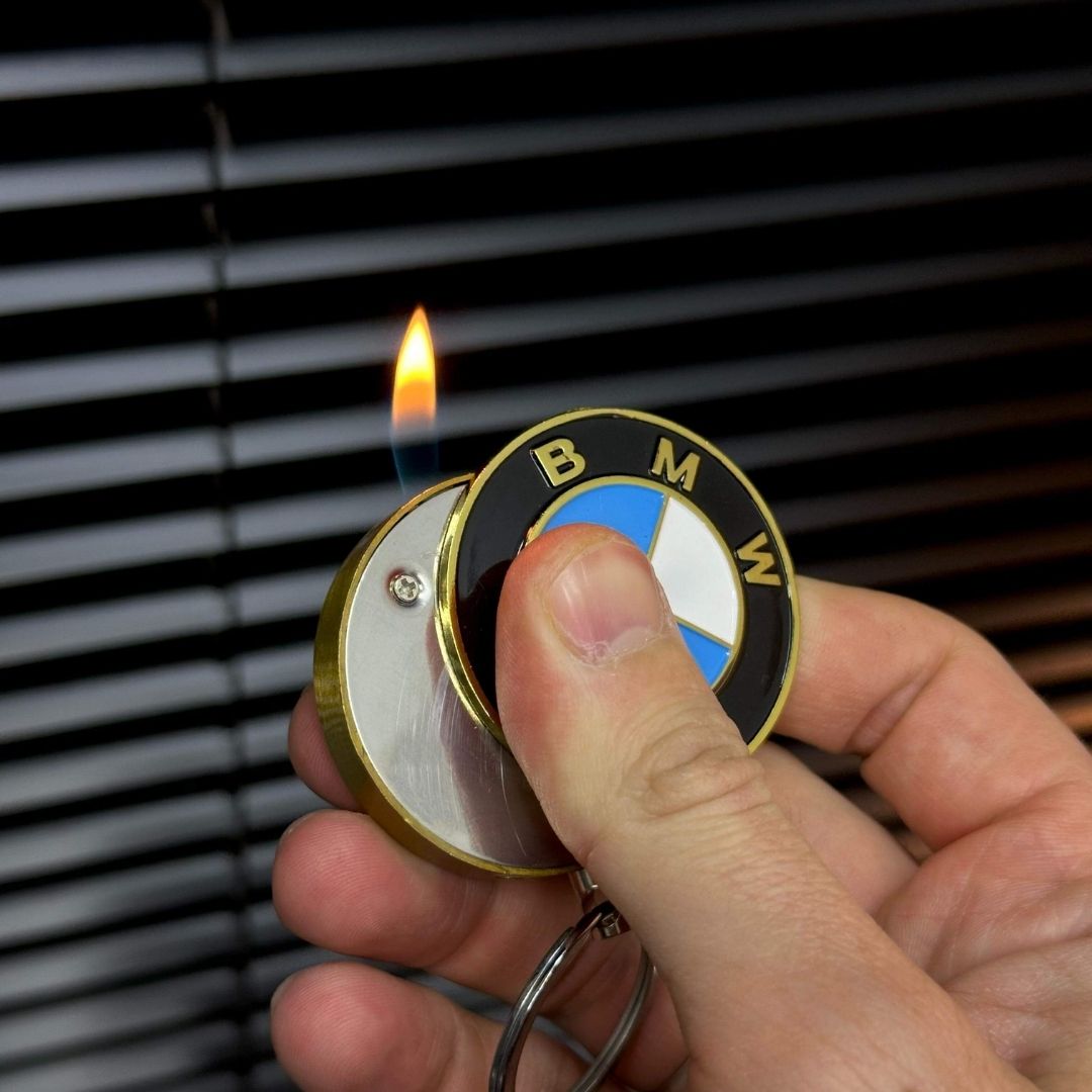 BMW Logolu Metal Yuvarlak Çakmak